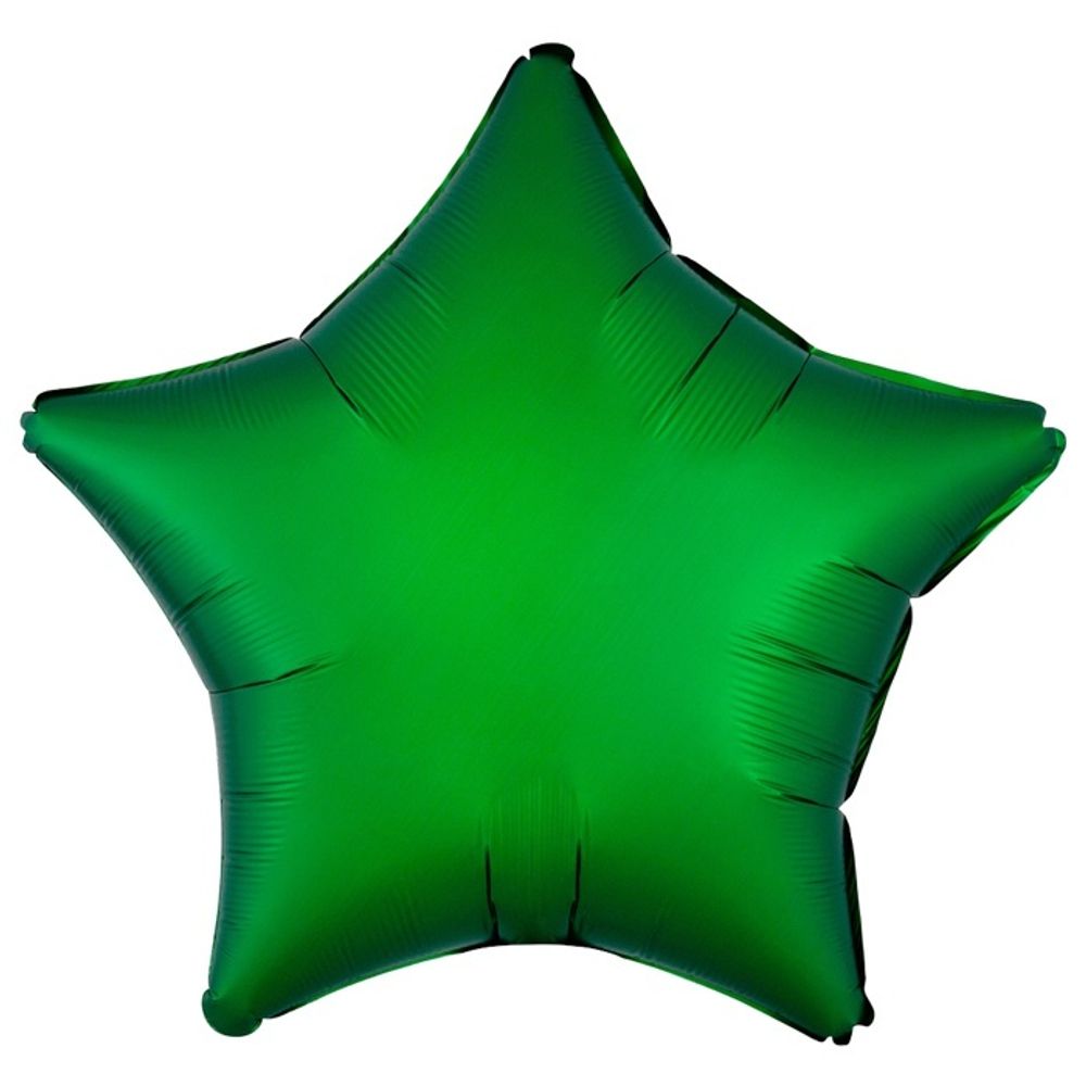 Шар Anagram звезда 18&quot; зелёный сатин #38588