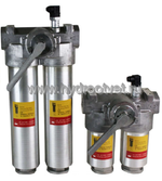 WKFLNDBN/HC400DDK10D1.X/-L24 - Линейный фильтр гидравлический сдвоенный модели FLND тонкость фильтрации 10 мкм, типоразмер 400, вид присоединения: фланец SAE 3000 1"1/2 (DN38), материал корпуса - алюминий, рабочее давление до 25 бар, визуально-электрический (лампа с напряжением 24В) индикатор загрязнения