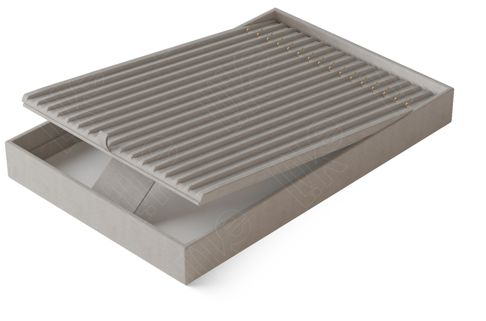 Дисплей 1 серии для 16 цепей/вертикальный/крючки снизу/бороздки/ножка/ф.№5/петелька