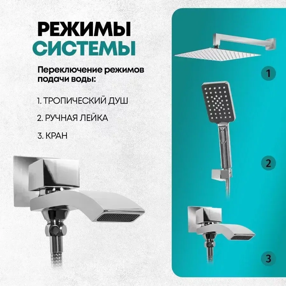Душевая система Grocenberg GB5007 Хром