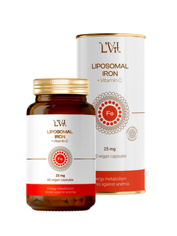 Liposomal Vitamins Iron 25 mg + Vitamin C 60 veg caps, Железо + Витамин С