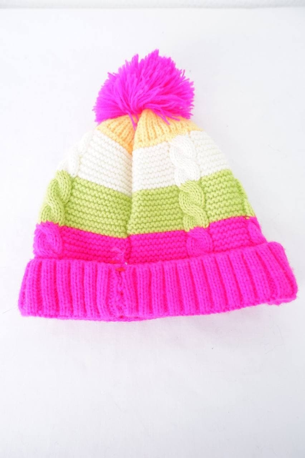 Шапка с помпоном на 1-2 года