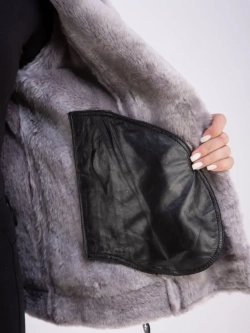 Дубленка авиатор женская натуральная короткая зима Турция