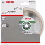 Алмазный отрезной круг по керамике Standard for Ceramic 115x22.23x1.6x7 мм BOSCH 2608602201