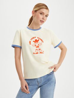 Женская футболка One Lucky Peanut - folly dot.