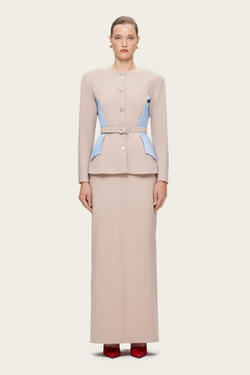 Бежевая юбка-макси "Симона 2"