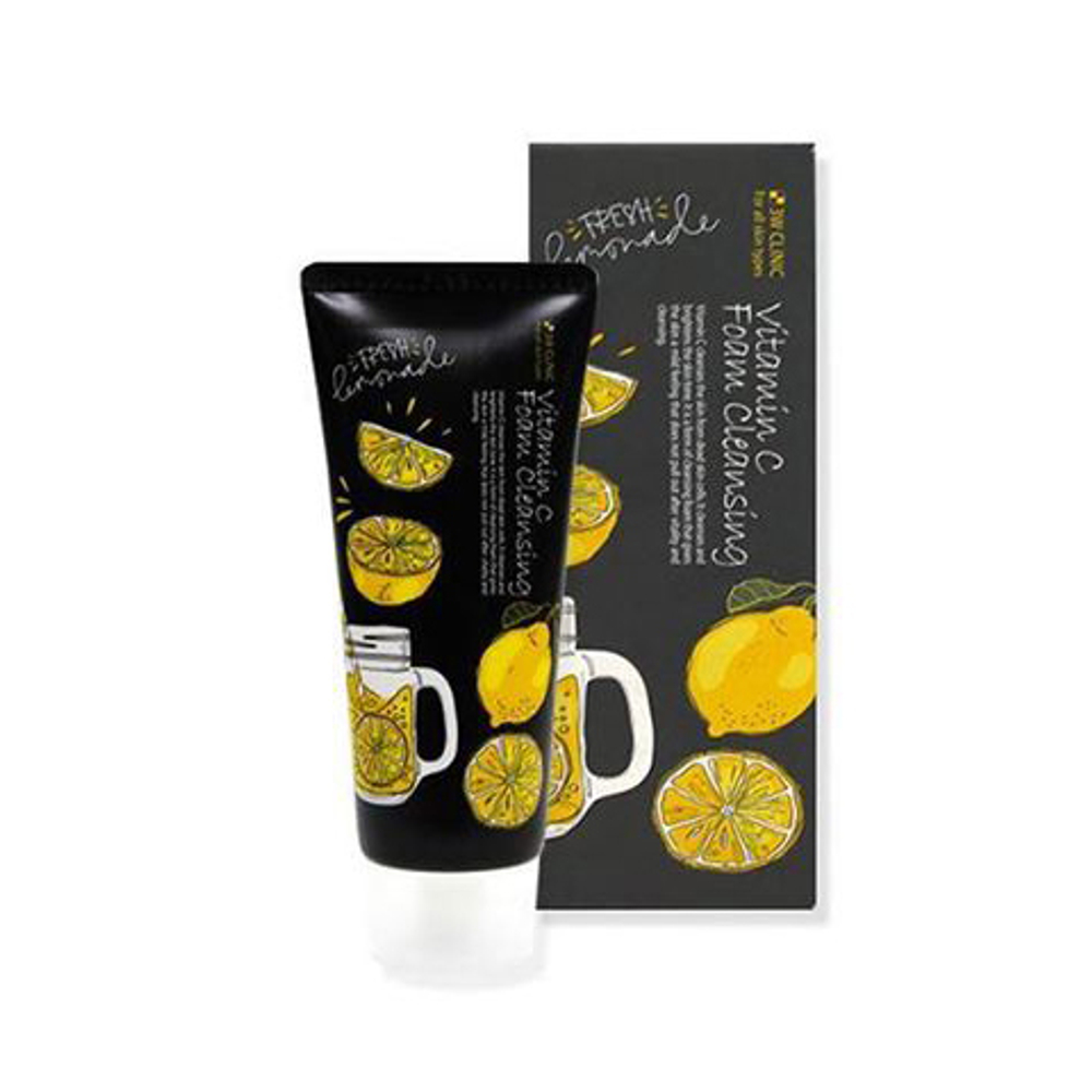 3W Пенка для умывания натуральная Витамин С, 100мл