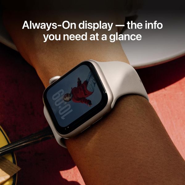 Умные часы Apple Watch SE 3 40 мм из алюминия цвета «тёмная ночь», спортивный ремешок «тёмная ночь» (M/L)