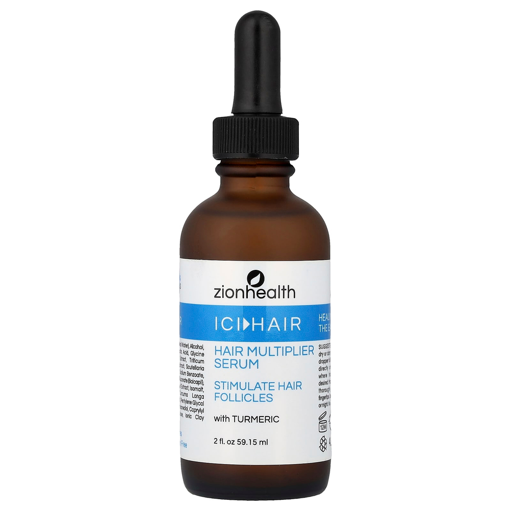 Zion Health, ICI Hair, сыворотка-мультипликатор для волос, 59,15 мл (2 жидк. унц.)