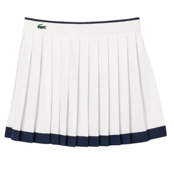Теннисная юбка Lacoste Ultra Dry Tennis Heritage Stretch - white/blue navy