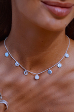 Колье-чокер «Рождение луны» с лунным камнем