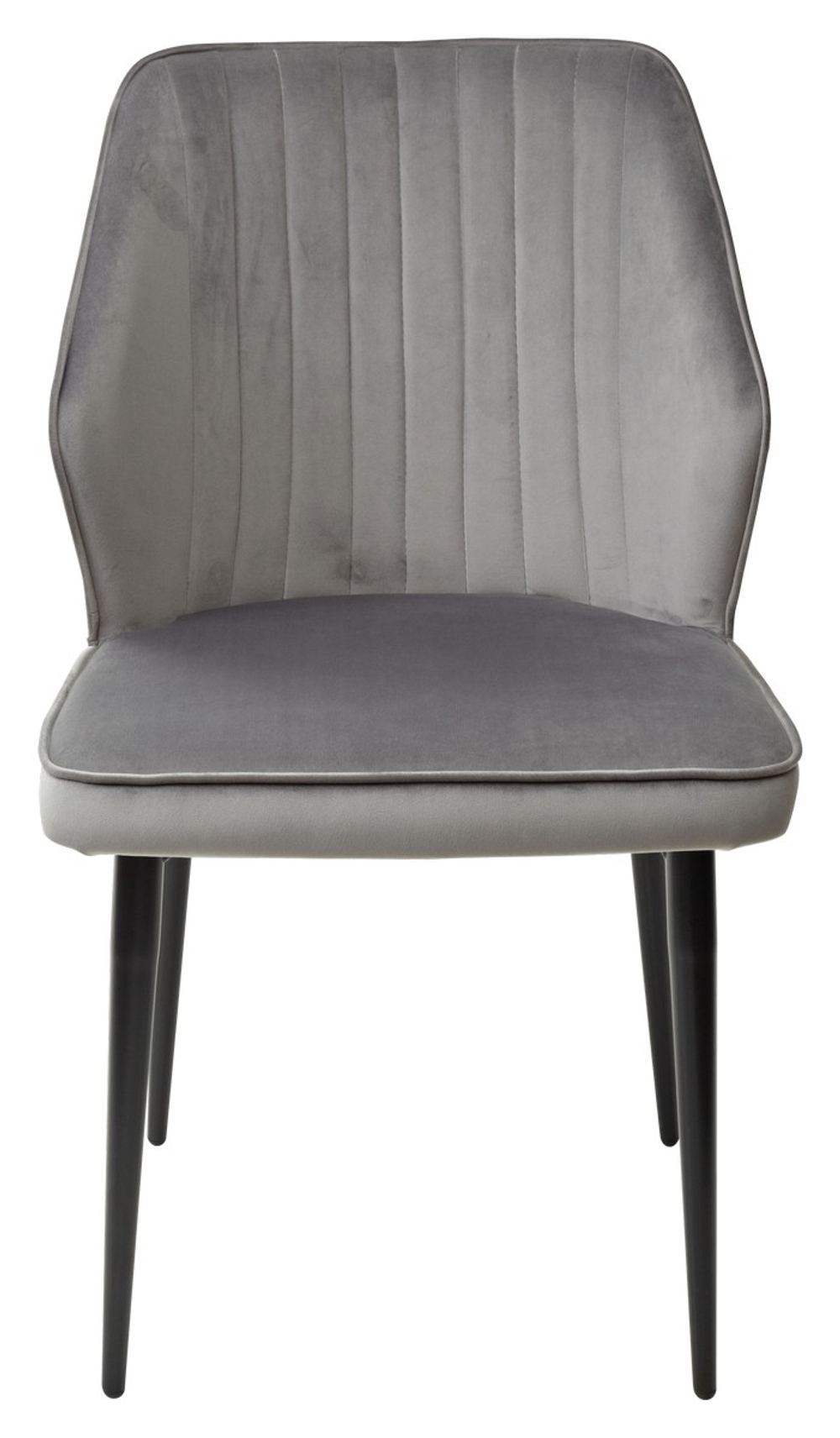 Стул М-City DISAUR Сиэтл -В (Seattle-V) Светло-серый 26, Велюр, Черный каркас