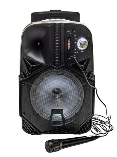 Портативная колонка BT SPEAKER  BT-1839 Bluetooth, с микрофоном для караоке, FM, MP3 и подсветкой