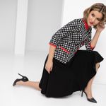 Комплект с юбкой Элегия стиля (2 в 1, black) Charutti (Акция)