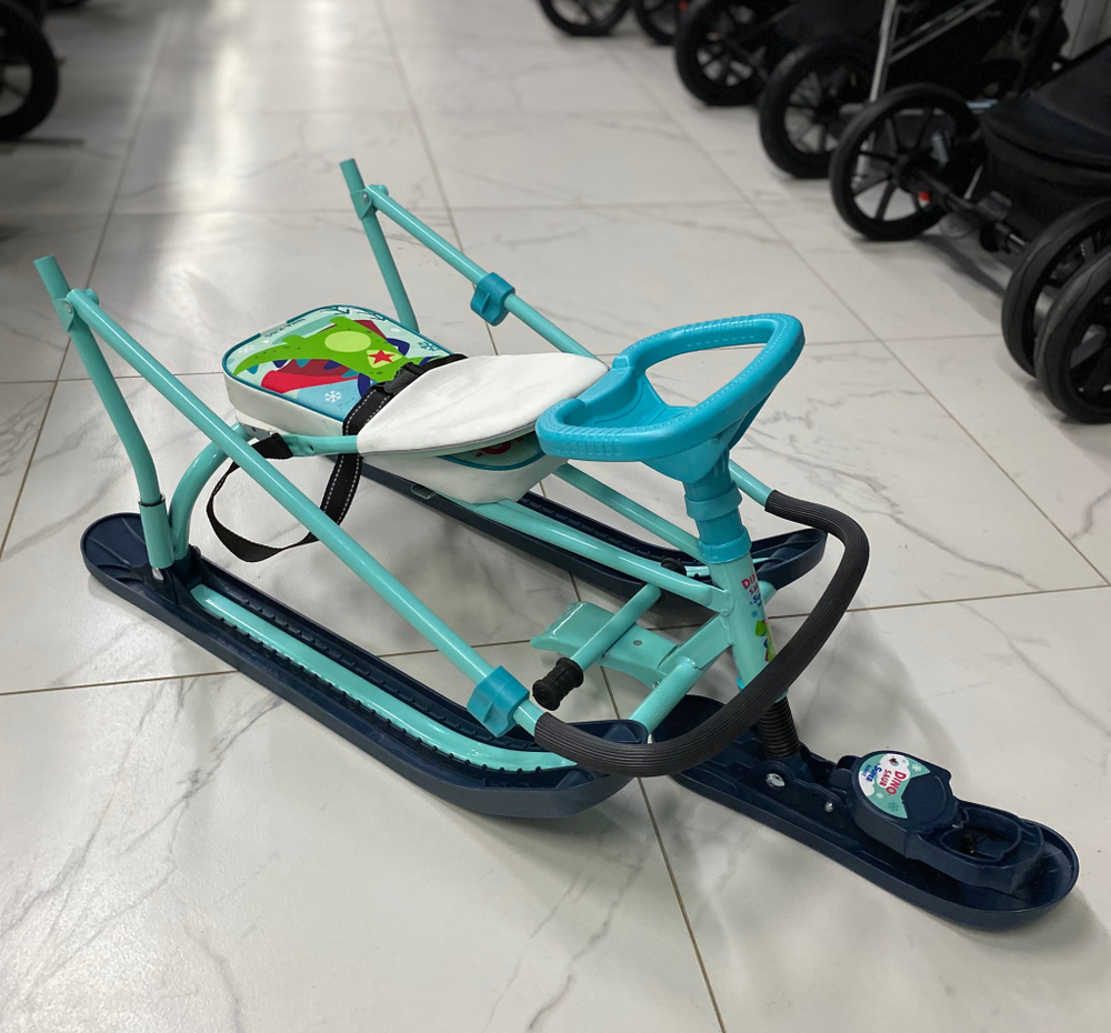 Снегокат «Twiny2+» принт сиденья: с супергероем (арт. TW2+/Д)