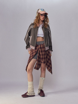 Олимпийка Nothomme Monterest Vintage Sport-Style Waffle Zip-Up Jacket