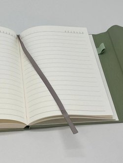 Блокнот А5 конвертом 96 л  в линейку зеленый (30579-2)