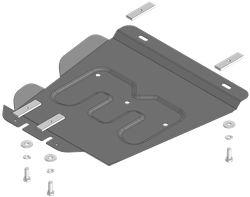 Защита КПП. 2 мм, Сталь. для Jac T8 2019-н.в., Motodor.78320