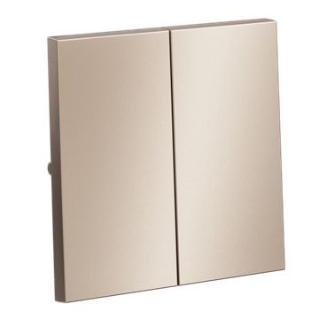 Клавиши для выключателя/переключателя двухклавишного, S70 Metal (платина)