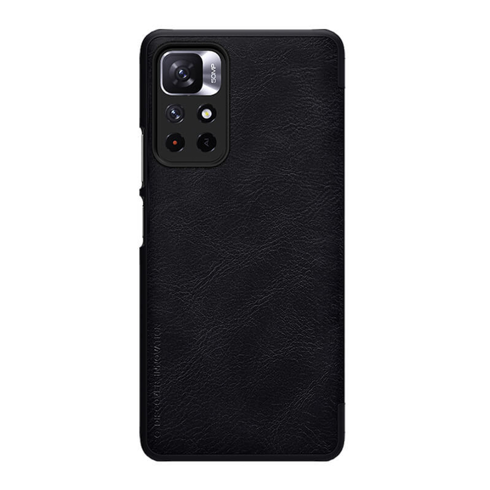 Кожаный чехол-книжка Nillkin Leather Qin для Xiaomi Poco M4 Pro 5G