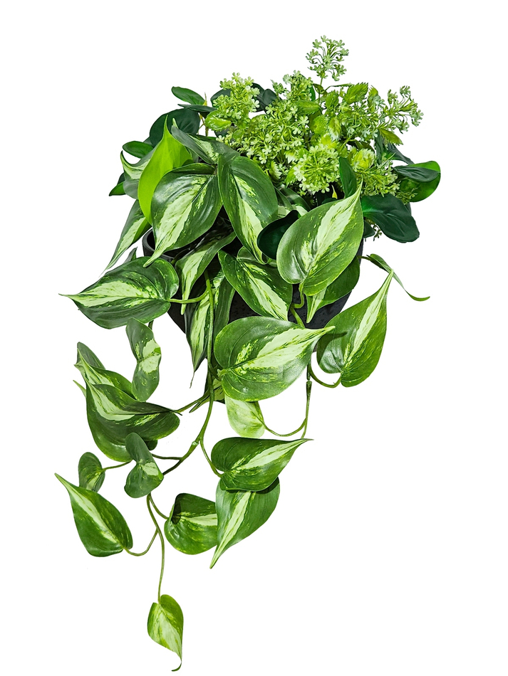 Зелень искусственная ампельная 60см в чаше Лофт