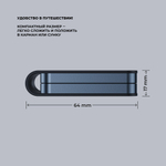 Беспроводная зарядная станция 2 в 1 MagSafe Mini Fold Travel QI 17.5Вт, черный
