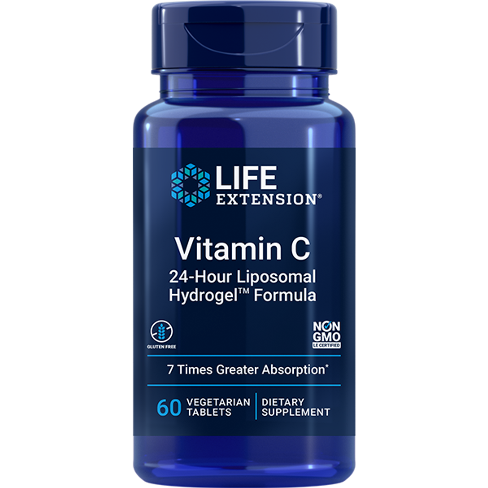 Vitamin C 24-Hour Liposomal Hydrogel™ Formula 60 таблеток Life Extension