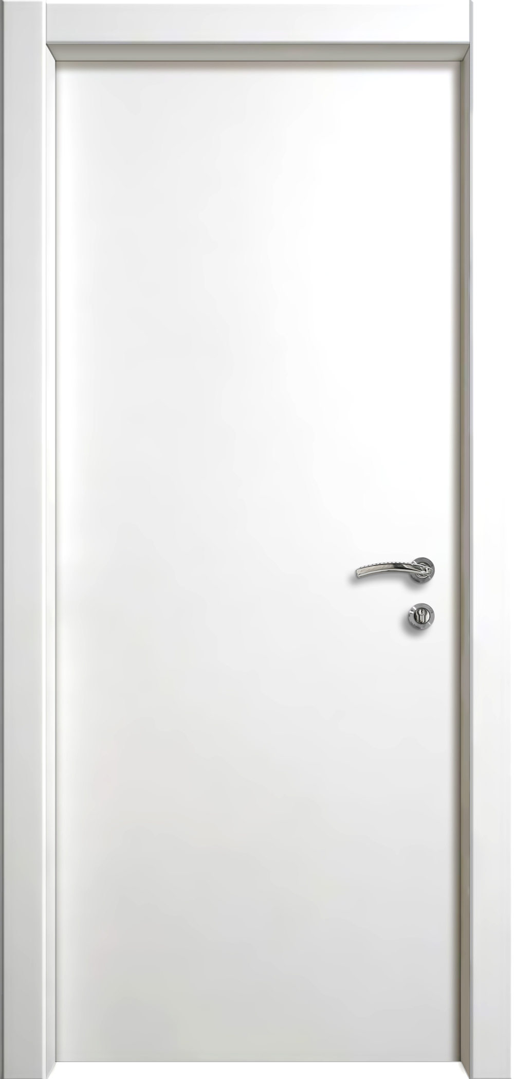 Дверь влагостойкая пластиковая KAPELLI classic Гладкая Белая + коробка