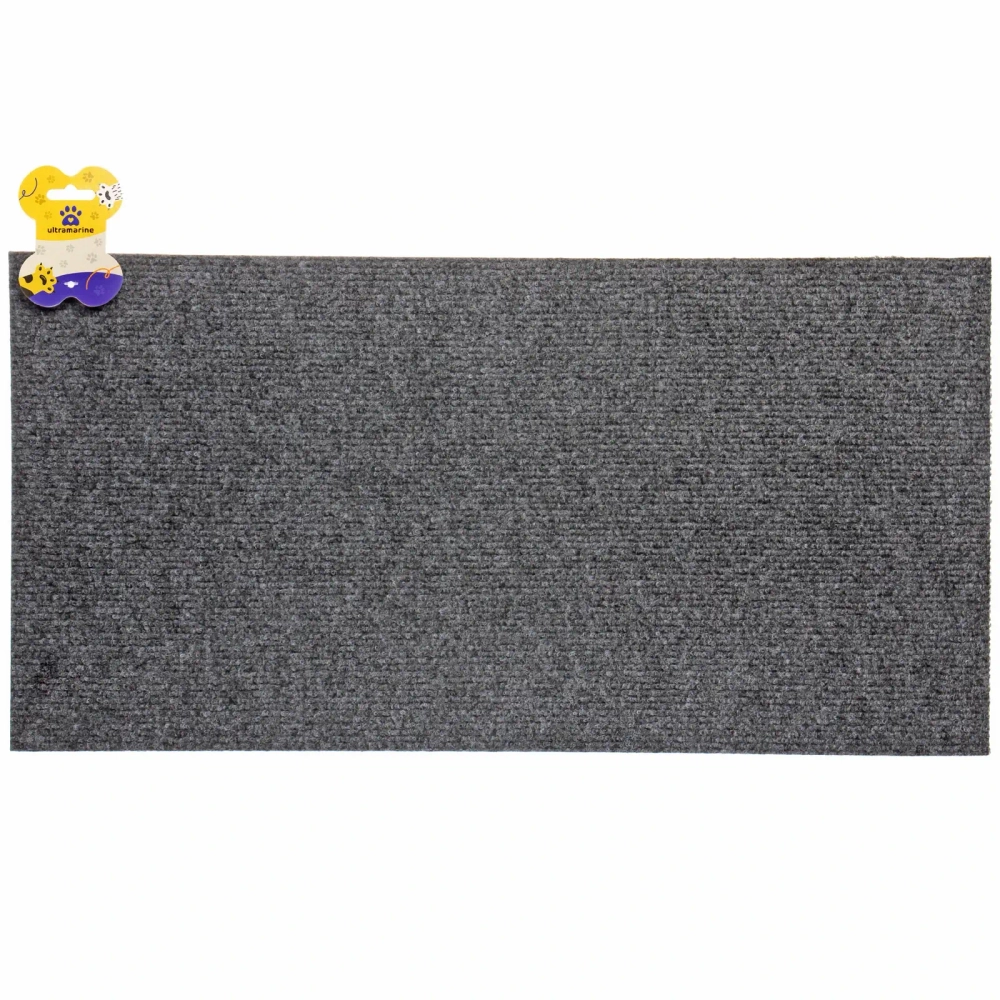 Когтеточка настенная для кошек 60*30см «Счастливый хвост!», цвет темно-серый