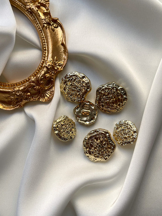 Пуговицы золотые плетеные