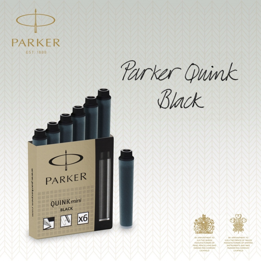 Картридж с чернилами для перьевой ручки MINI, упаковка из 6 шт., цвет: Black