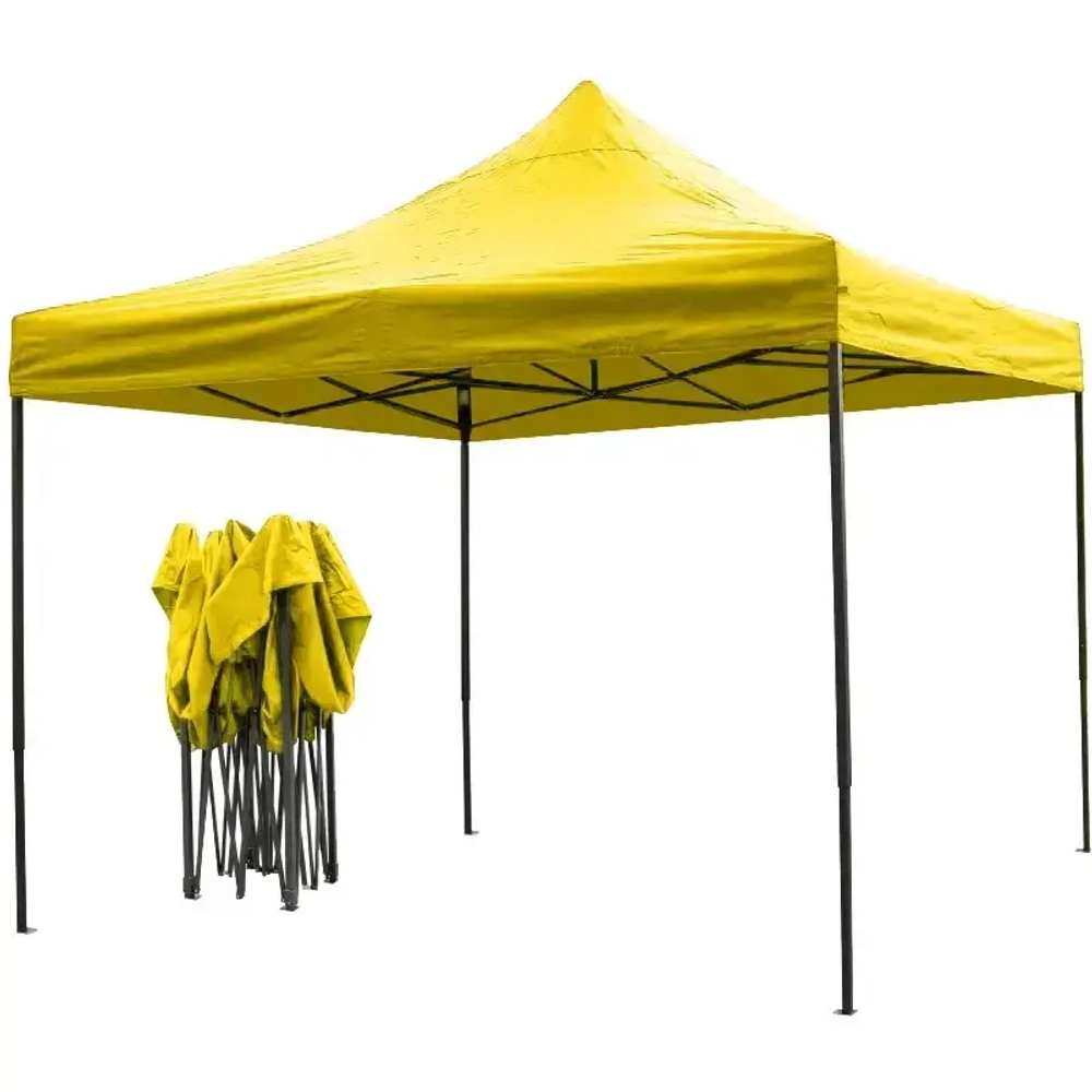 Тент-шатер «Отдых» раздвижной 2*2*2,5м желтый
