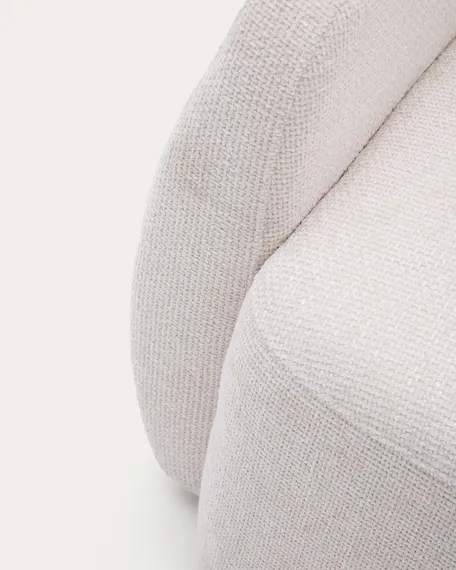 Трехместный диван-кровать Laira, 225 см, шенилл цвета экрю 