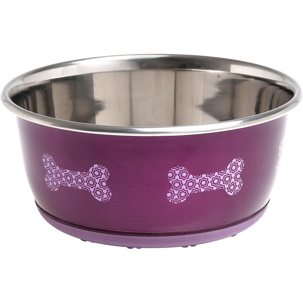 Миска для собак Flamingo Selecta, размер 3, розовый, 15 см