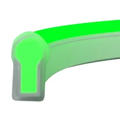 Гибкий неон 25х13 220В 8Вт/м Зеленый IP65 50м Led Strip 201234