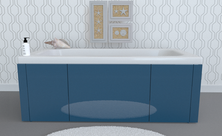 Экран под ванну комбинированный TR-8-040 аквамарин глянец