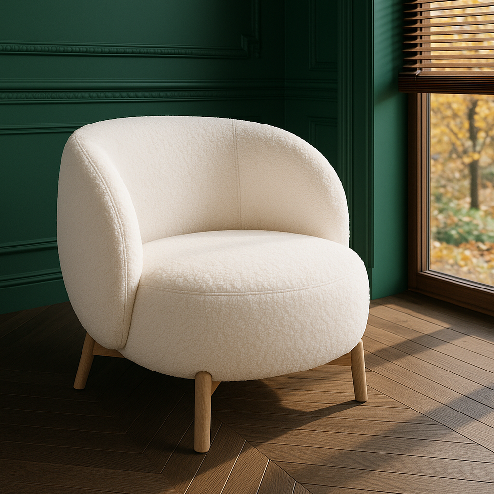 Дизайнерское кресло OWL барашек 10