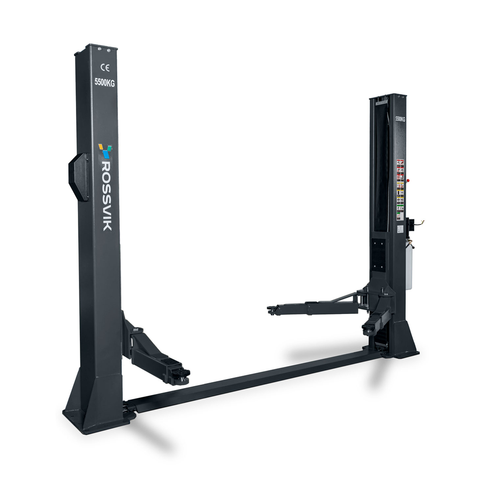 Автоподъемник двухстоечный ROSSVIK V2-5.5 г/п5,5т,380В, с нижней синхронизацией. Серый R