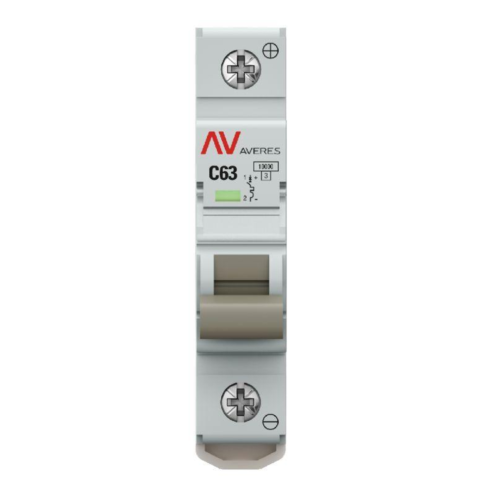 Выключатель автоматический 1п C 63А 10кА AV-10 DC AVERES EKF mcb10-DC-1-63C-av