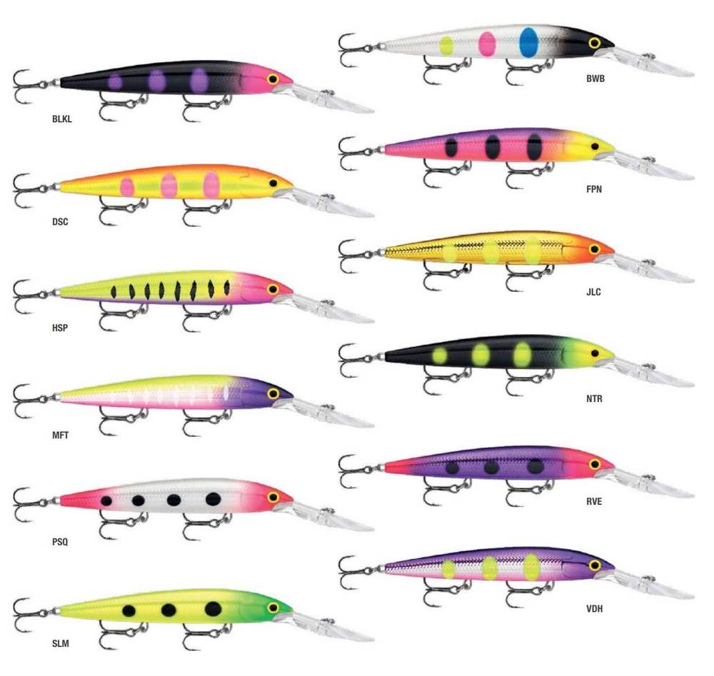 Воблер RAPALA Down Deep Husky Jerk 14, 14см, 23гр, цвет GF