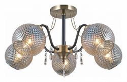 Люстра на штанге ILLUMICO  IL0432-5CSQ-29 AB BK