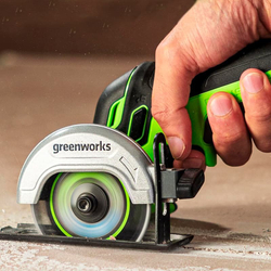 Углошлифовальная машина аккумуляторная Greenworks, Арт. 3402007, 24V, бесщеточная,76 мм