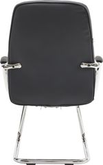 Кресло для посетителей Everprof Vesta CF Экокожа Черный