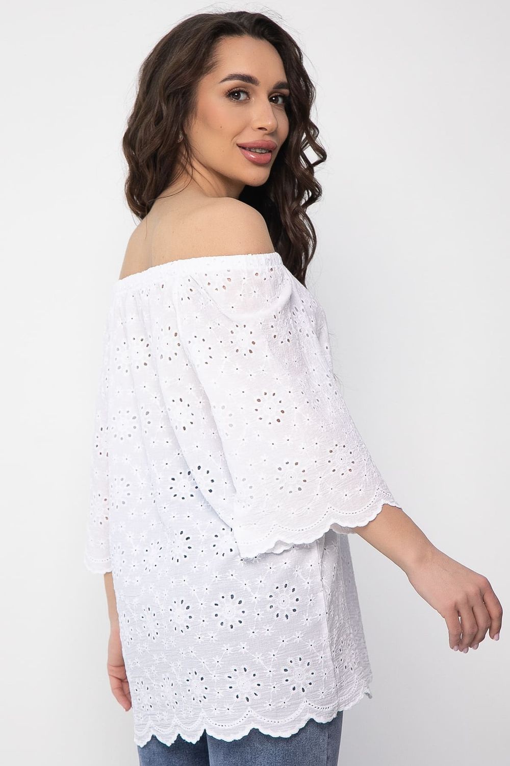 Блуза Воздушная (белая) Б13571-2М LT Collection