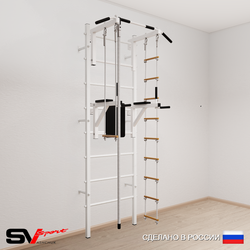 Шведская стенка Sv Sport 577 (Турник стандарт/Брусья/Канат/Лестница/Трапеция)