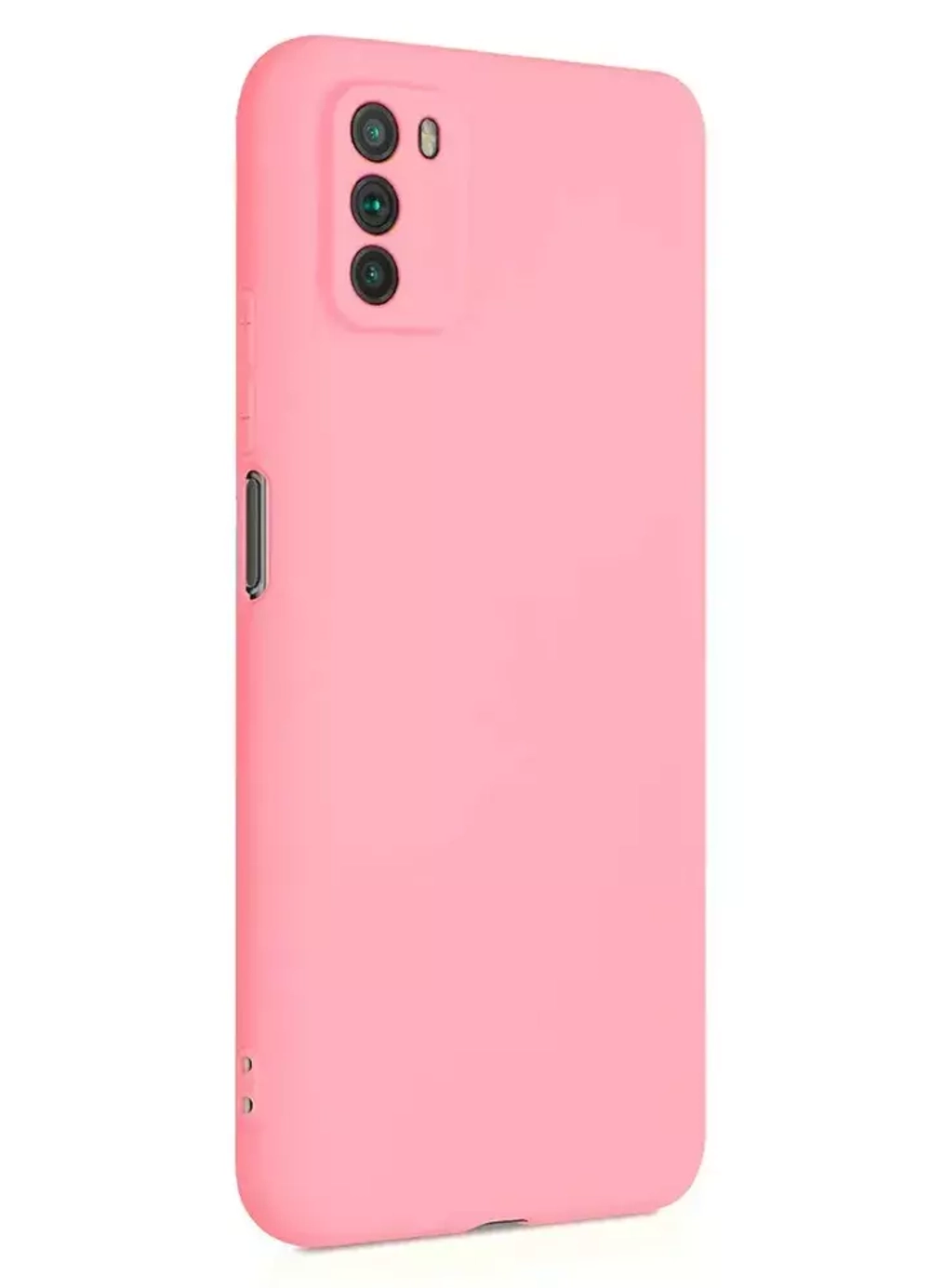 Накладка Xiaomi Poco М3 силикон матовый Pink Zibelino