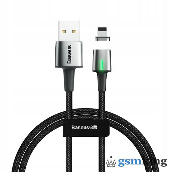 Baseus Zinc USB to Magnetic Lightning Cable 2.4A 1m Black CALXC-A01