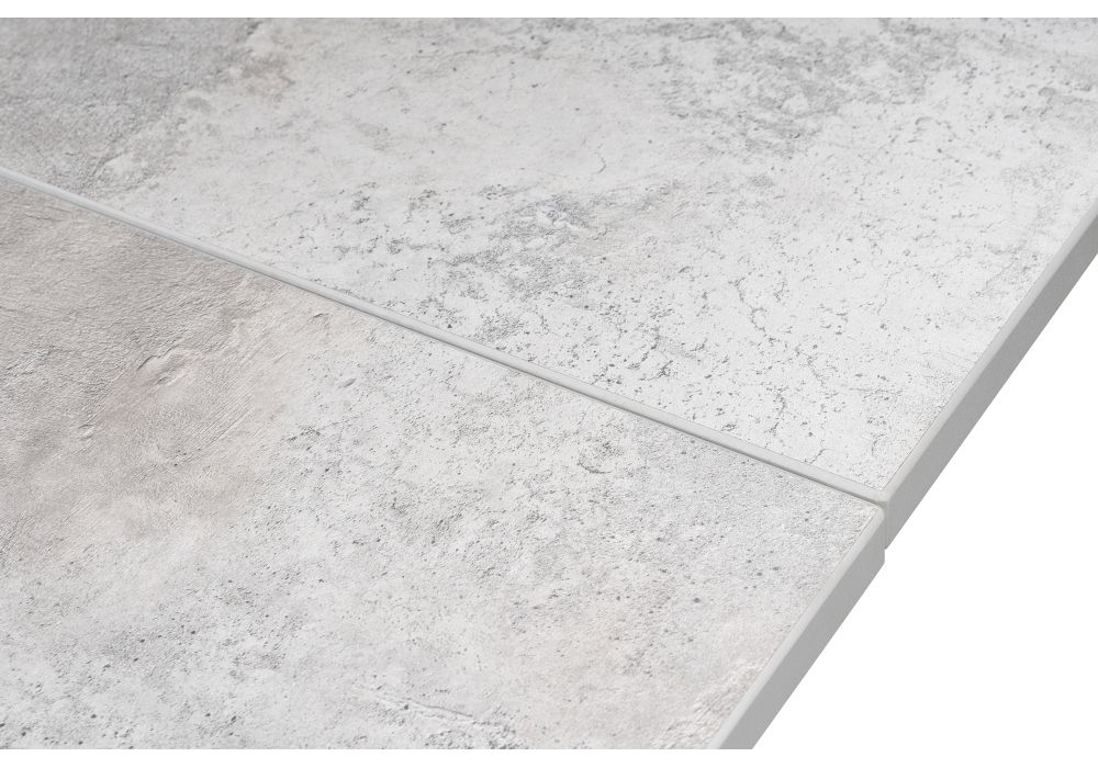 Стол Форли 90(150)х67х77 бетон / черный матовый