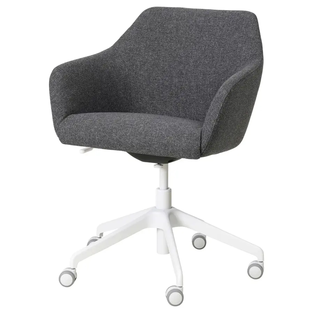 Офисный стул - IKEA TOSSBERG/LÅNGFJÄLL/LANGFJALL/ТОССБЕРГ/ЛОНГФЬЕЛЛЬ ИКЕА, 67х57х67 см, темно-серый