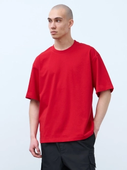 Футболка оверсайз (красный) 230 г